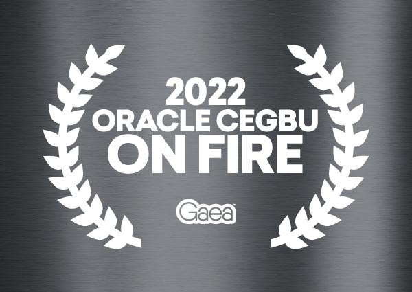 On Fire Oracle CEGBU Partner Award FY 2022